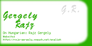 gergely rajz business card